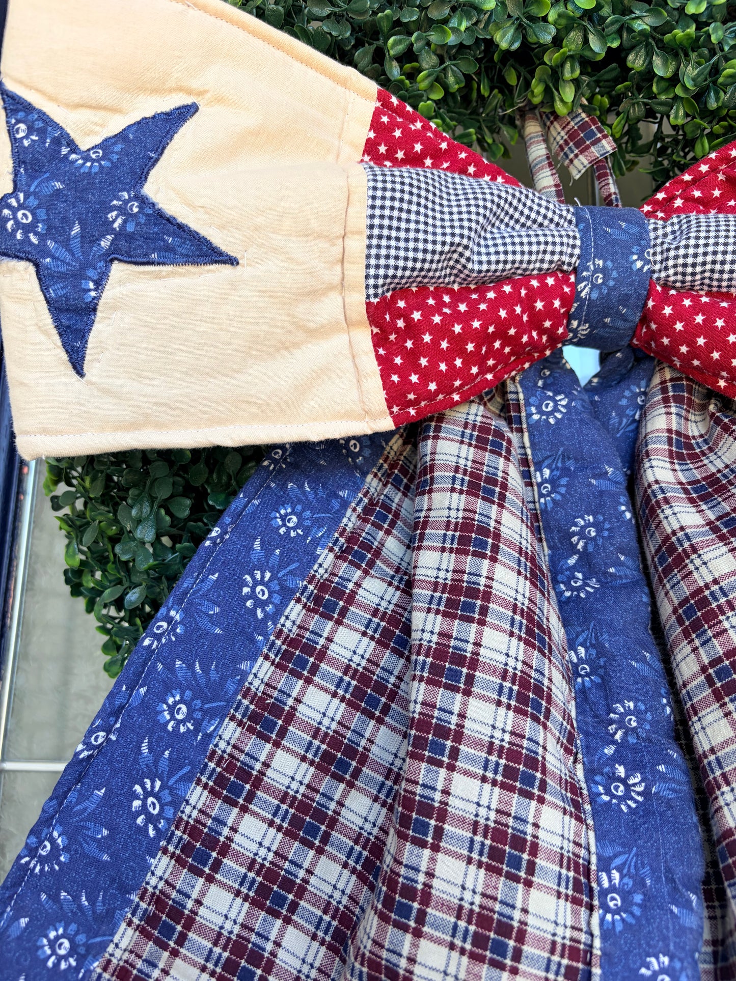 Red, White & Blue Quilted Bows