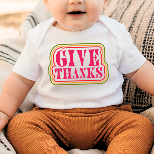Give Thanks Baby Onesie