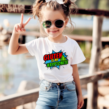 Gluten Is My Kryptonite Toddler Tee