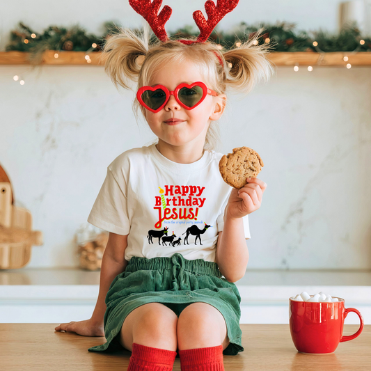 Happy Birthday Jesus Toddler Tee