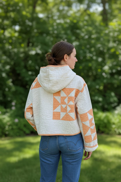 Handmade Patchwork Hoodie | One of a Kind Vintage Quilt Hoodie