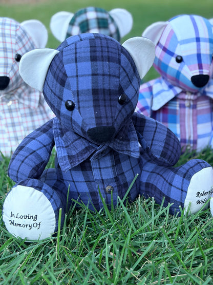 Custom Memory Bear Made From Clothes | Handmade Keepsake Teddy Bear