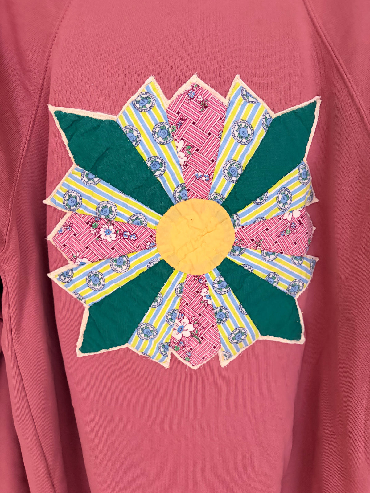 Mauve Oversized Cozy Applique Sweatshirt
