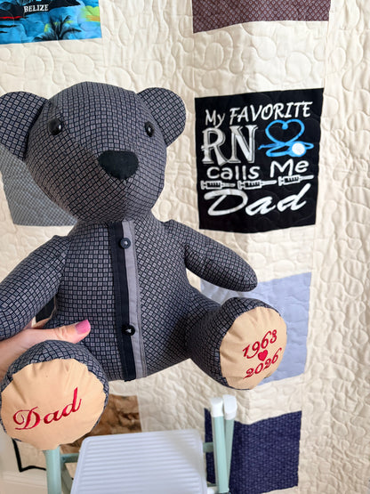 Custom embroidery for quilt and keepsakes - ADD ON
