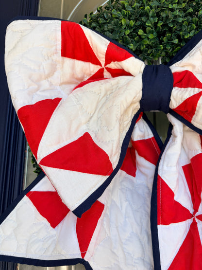 Red, White & Blue Quilted Bows