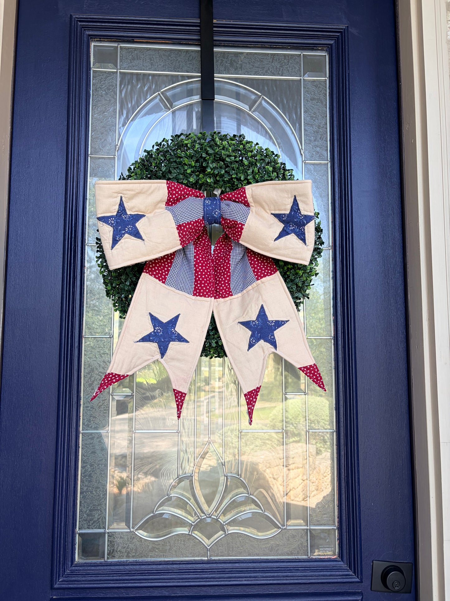 Red, White & Blue Quilted Bows