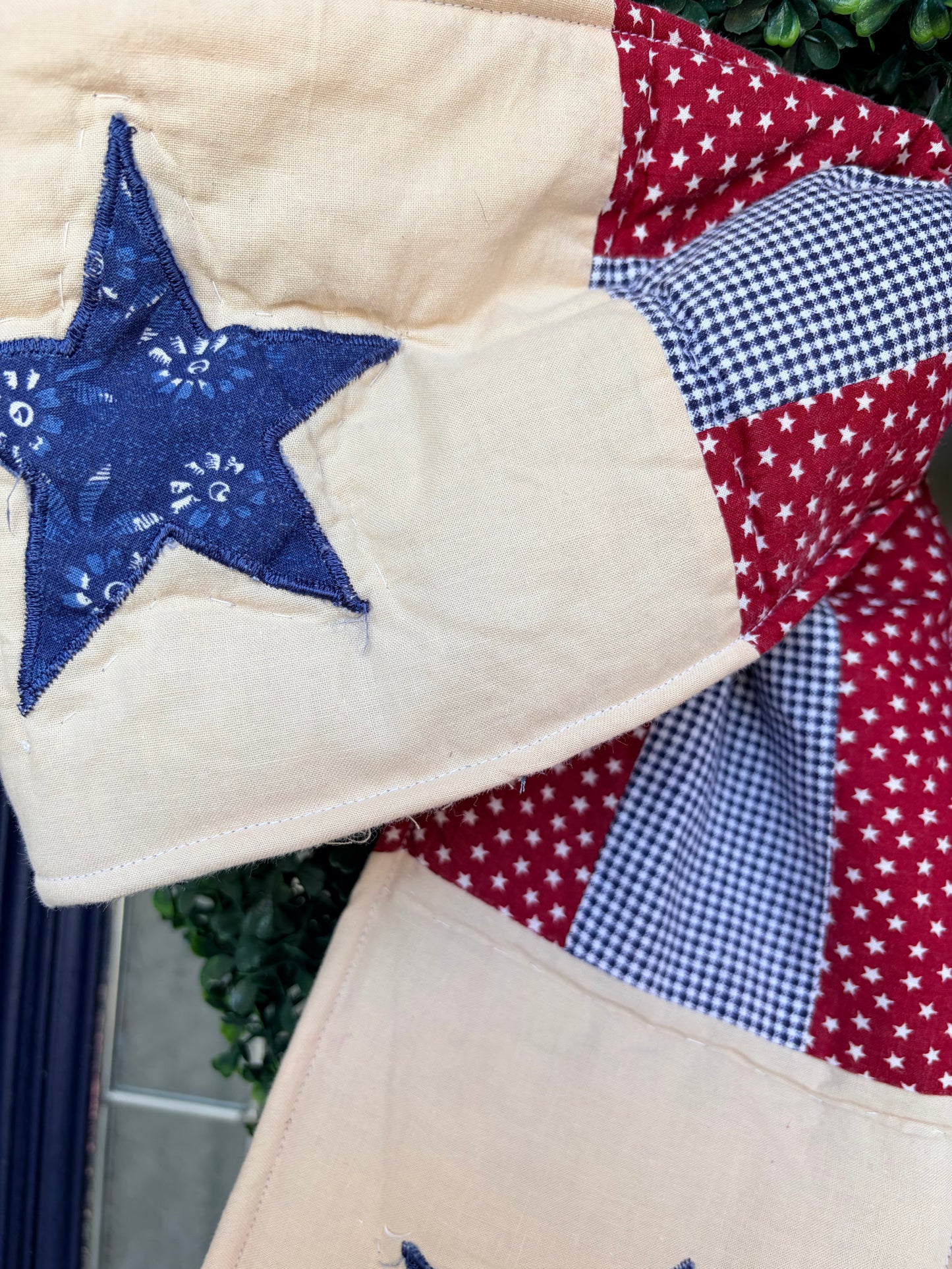 Red, White & Blue Quilted Bows