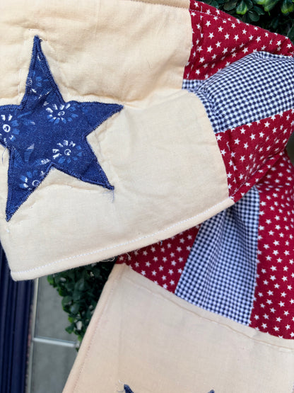 Red, White & Blue Quilted Bows