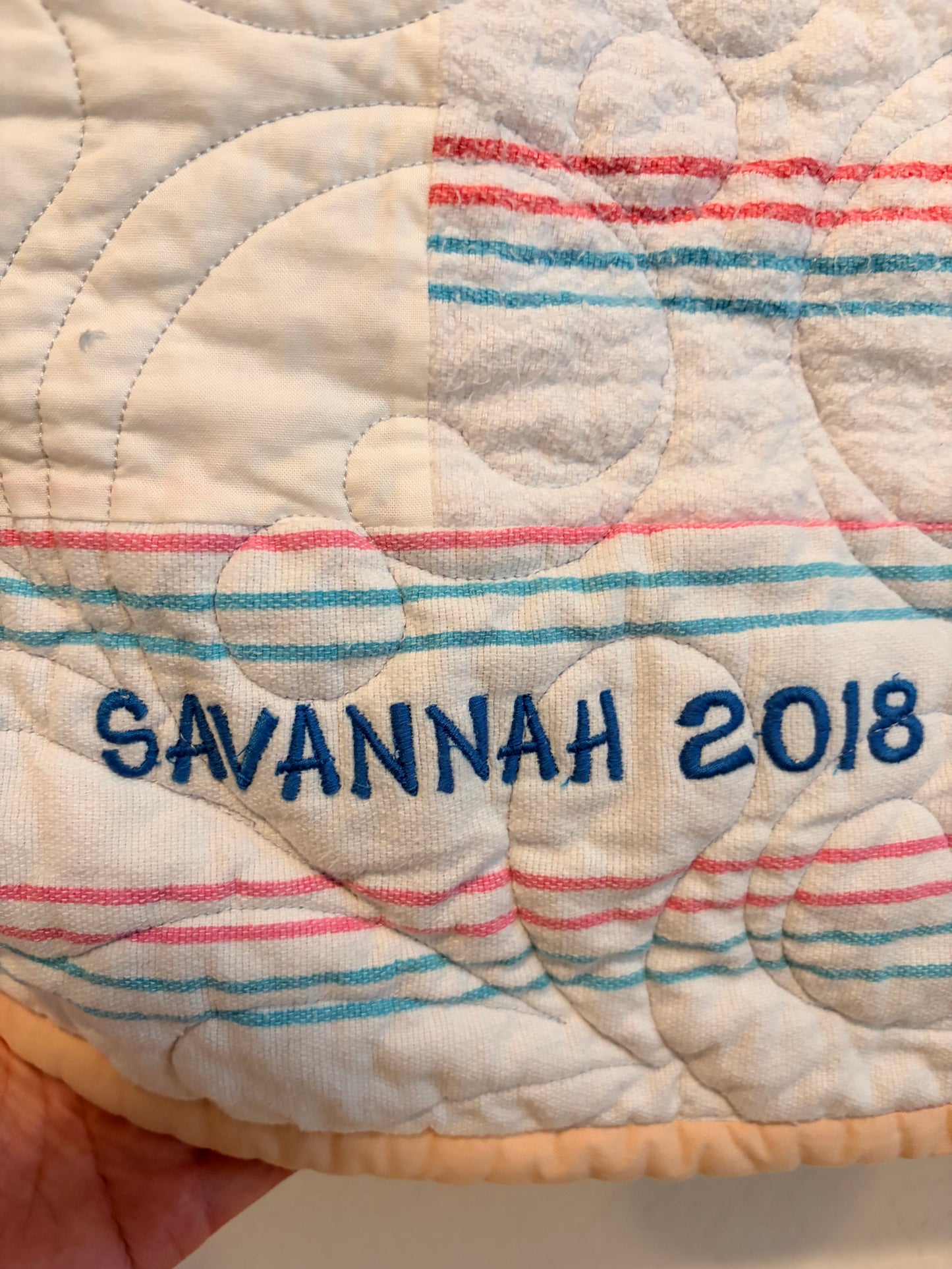 Custom embroidery for quilt and keepsakes - ADD ON