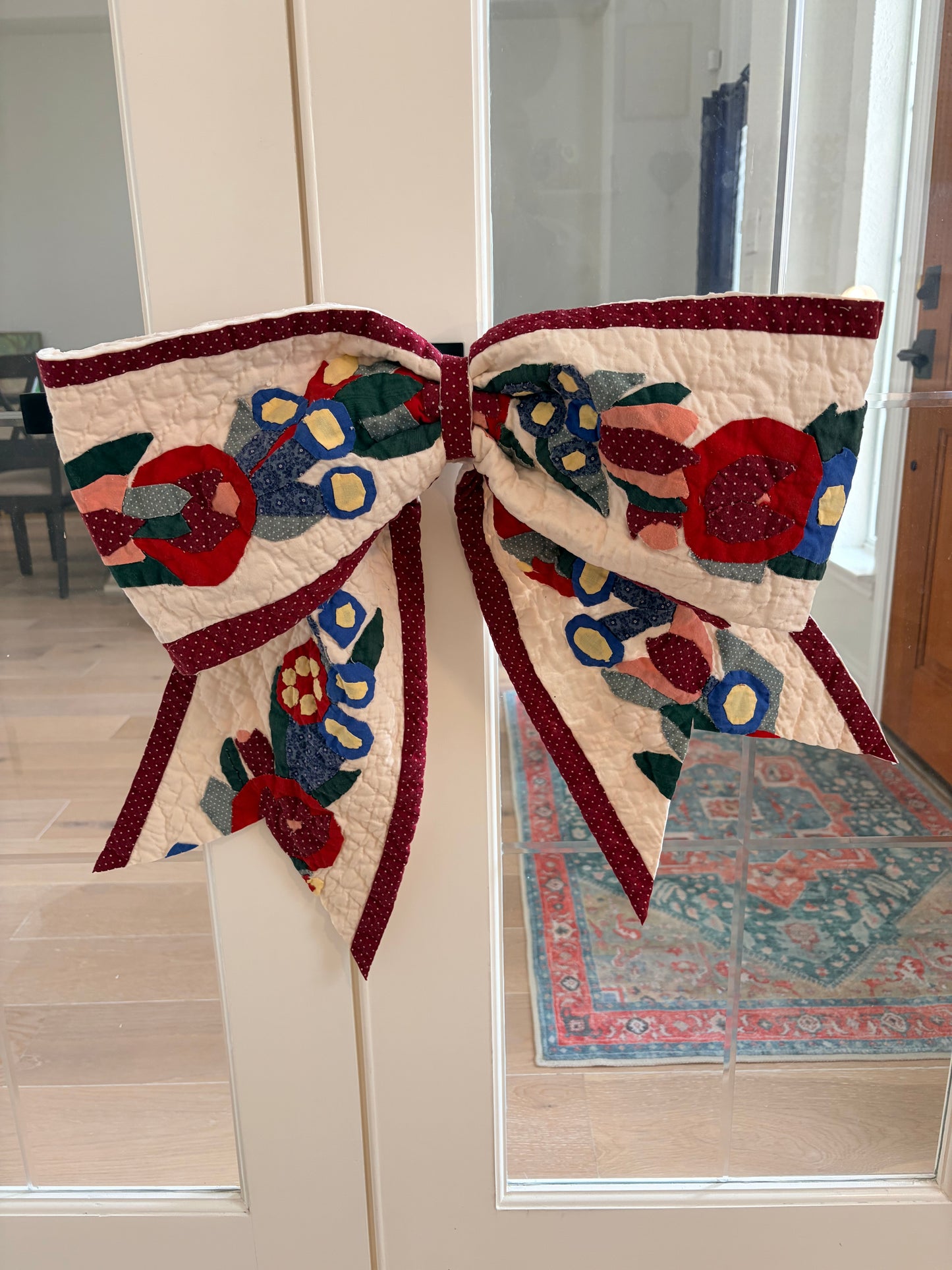 Custom quilted bow