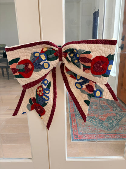 Custom quilted bow