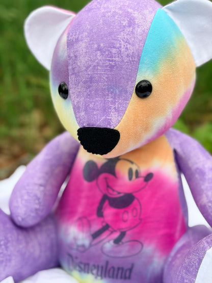 Custom Memory Bear Made From Clothes | Handmade Keepsake Teddy Bear