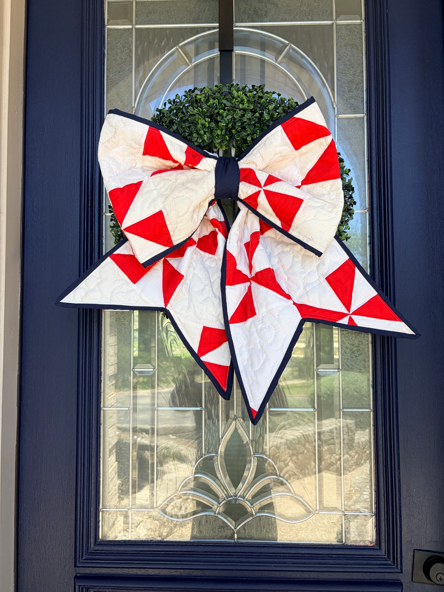 Red, White & Blue Quilted Bows