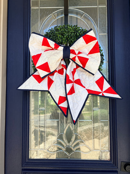 Red, White & Blue Quilted Bows
