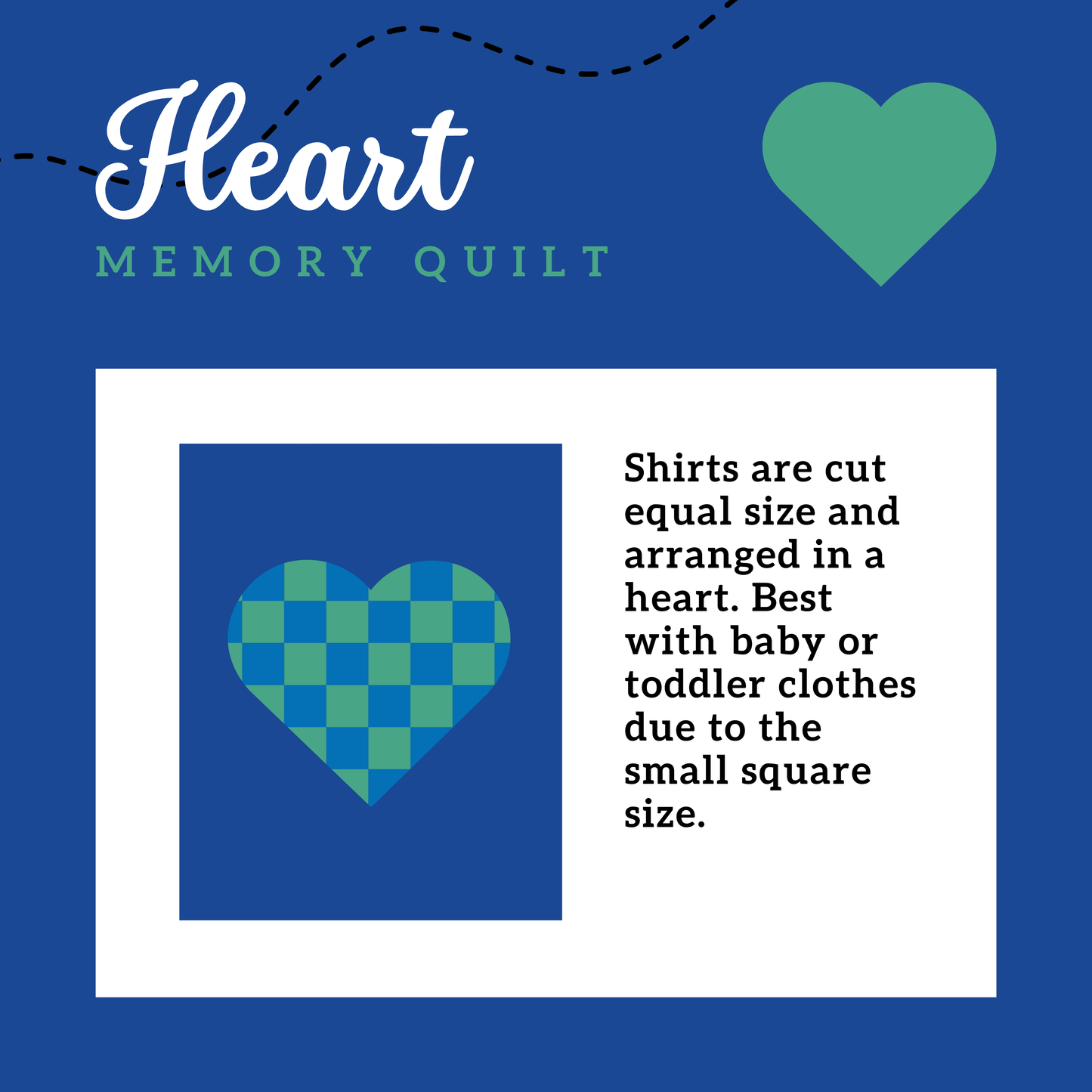 Heart Memory Quilt Deposit - ALL SIZES